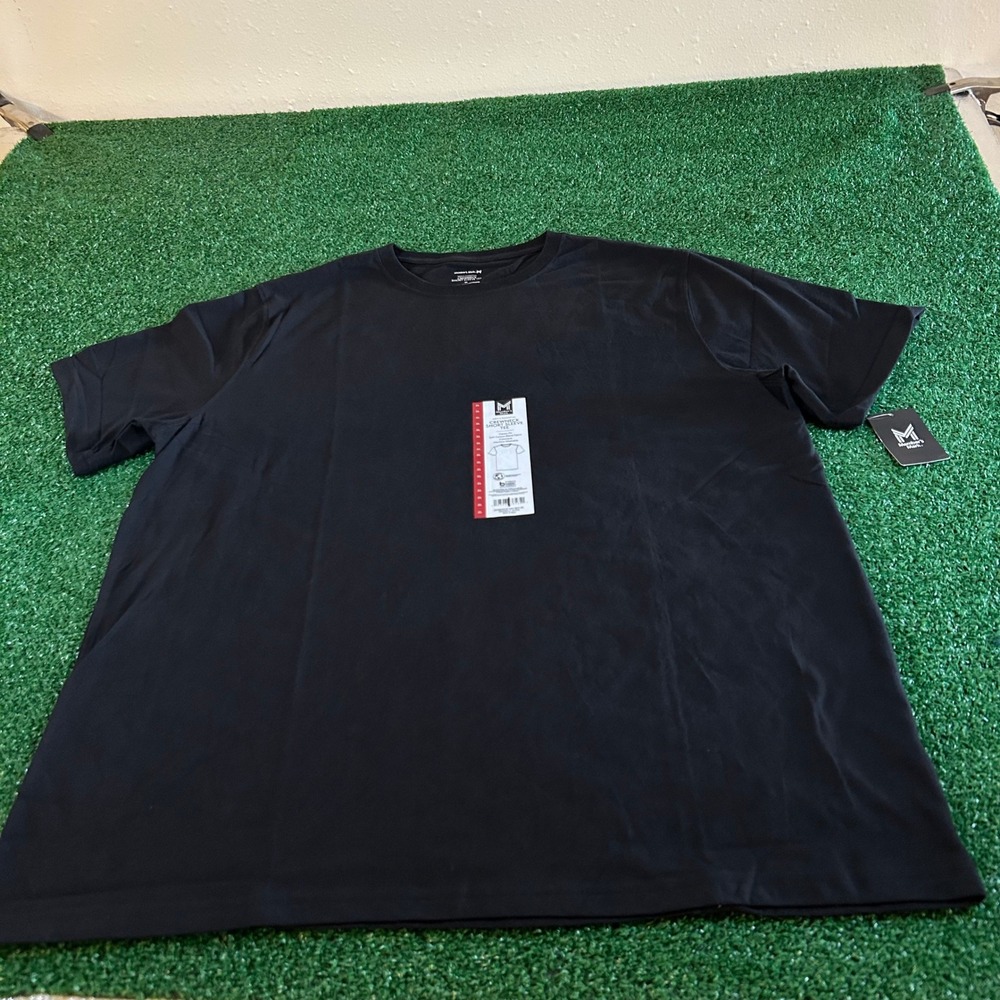 Member's Mark‎ Men's Essential Crewneck Soft Blend Tee Black Mens Extra Large